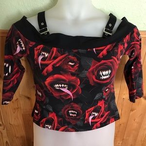 Killstar Lilith Tongue Shirt M